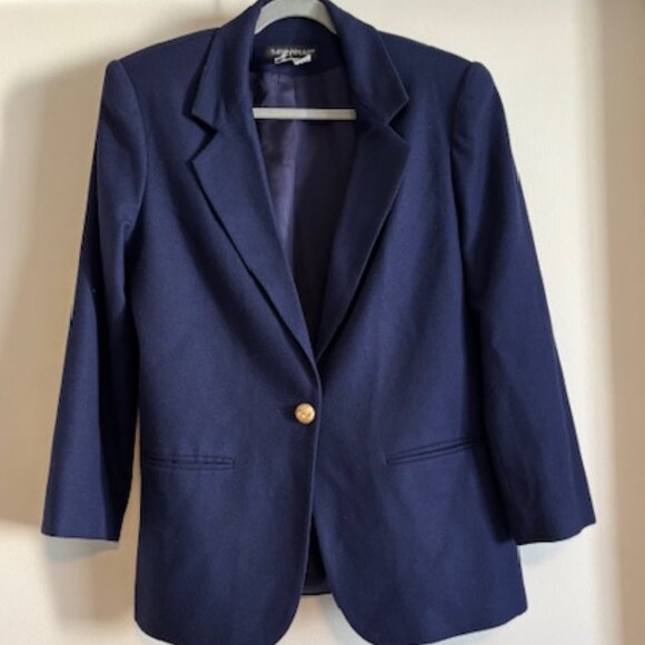 Vintage 90s Savannah Wool Blend Longer Length Jacket, Marked Size 10 - Picture 1 of 4